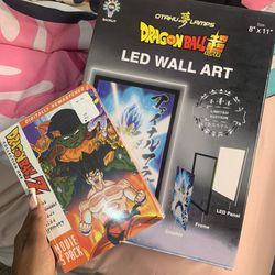 Dragon Ball Z LED Poster/ Movie Pack 