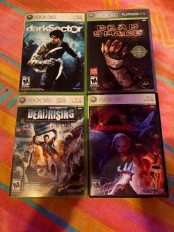 Xbox 360 Dark Sector, Dead Rising, Dead Space & Devil May Cry 4 - Complete in Box
