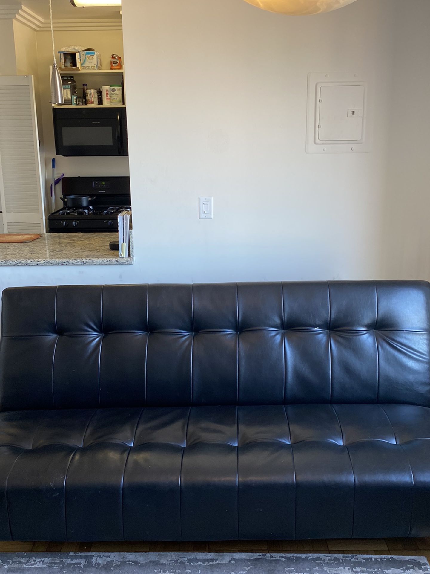 *Leather Futon Couch*