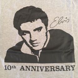 1987 Elvis Presley 10th Anniversary (of death) T-Shirt (medium/never worn)