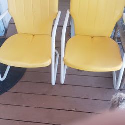 1950's Metal Lawn Chairs 
