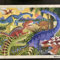 Melissa & Doug Wooden Dinosaur Puzzle