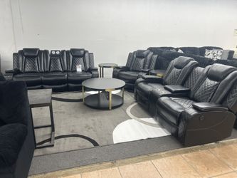 3pc. Sofa Loveseat Chair! Full Electric! 5 Reclining Seat!
