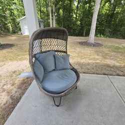 Egg Chair And Matching Swivel Chairs