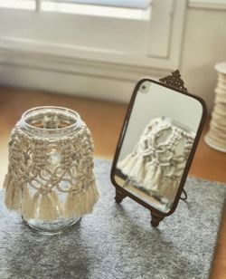 Macrame Jar/Candle Covers 