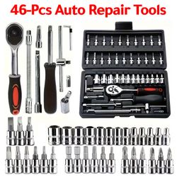 46-Piece Professional Auto Repair Tool Kit – Built for Cars, Bikes & Motorcycles