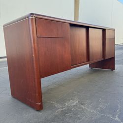 Console Table/Credenza with Filing Cabinet and Looking Key 
