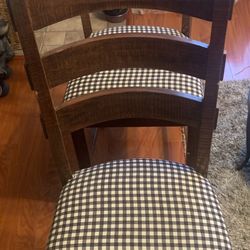 Set Of 2 High Chairs 23” High From Seat To Floor, 44 1/2” From Top To Bottom