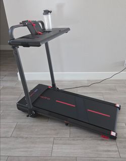 Treadmill with Incline with Removable Desk Workstation, 3 in 1 Foldable with Adjustable Handle Bar