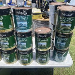 Tractor Equipment Paint JD Green And Equipment Yellow $20 Each Gallon Okeechobee Normally $45 each gallon I have several of each of those 2 colors Lot