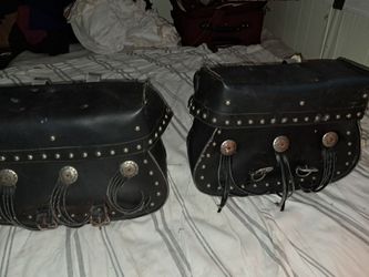 Saddle bags genuine leather