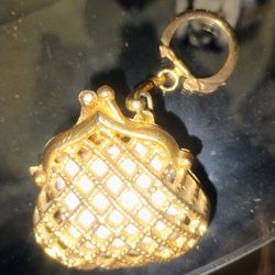 Vintage Metal Keychain Purse Florida