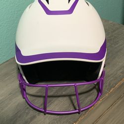 Used HX Rise Legend Batting Helmet Purple Size Large