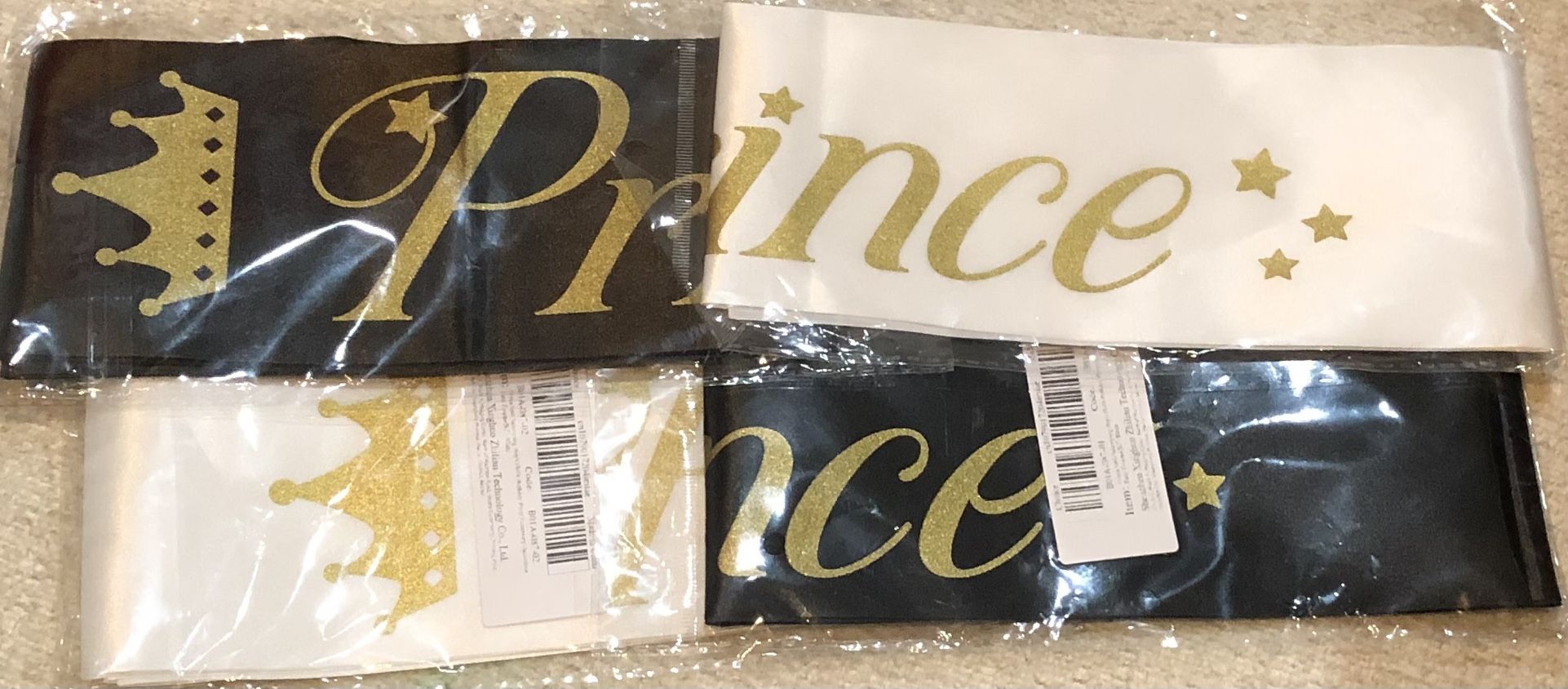 “Prince” Party/Birthday Sash