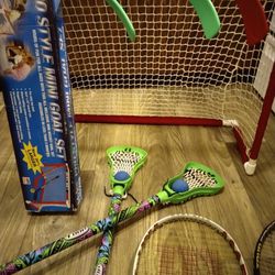 Mini hockey, Lacrosse, Tennis rackets