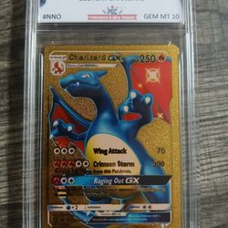 Charizard GX Pokémon Fan Art Custom Gold Foil