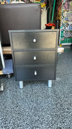 Black nightstand