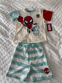 New - Spidey Shorts Set