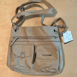 Jaclyn Smith leather shoulder bag NEW WITH TAGS