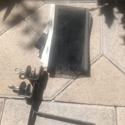 Table tennis net and table rack
