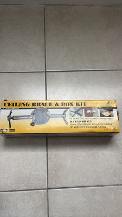 Ceiling fan brace and box kit