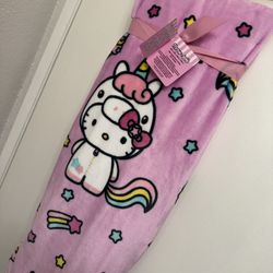 Hello Kitty Unicorn Blanket Brand New Hard To Find