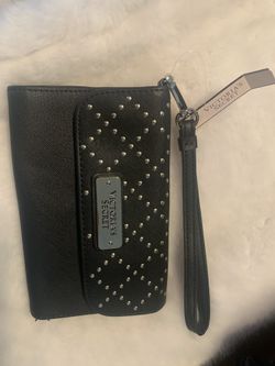 Victoria’s Secret black studded wristlet