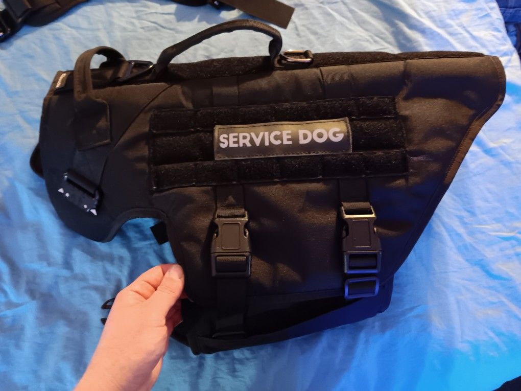 Black Service Dog Vest