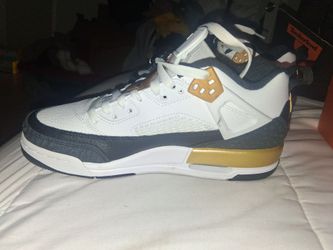 Jordan Spizike Low White Gold Navy