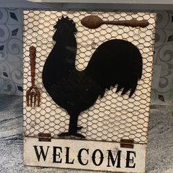 Rooster Welcome Sign New
