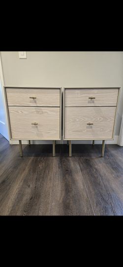 Two West elm night stands