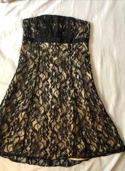 Bla K Lave On Gold Forever 21 Graduation Dress Party Dress /Vestido Encaje  Negro Sobre Dorado for Sale in Rowland Heights, CA - OfferUp