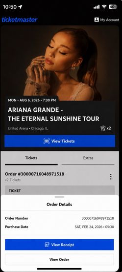 Ariana grande tickets