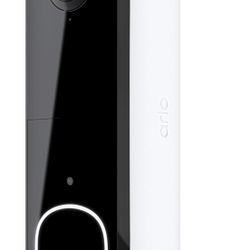 Arlo Video Doorbell 2K (2nd Generation) - Wireless Doorbell Camera with Night Vision, Integrated Siren, Smart Wi-Fi & 2-Way Audio - White, AVD4001