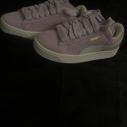 Puma Pink suede XL shoes 