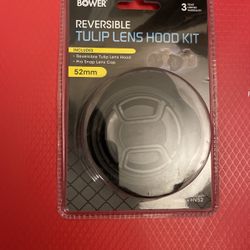 Bower 2 in 1 Reversible Tulip Lens Hood Kit HV52