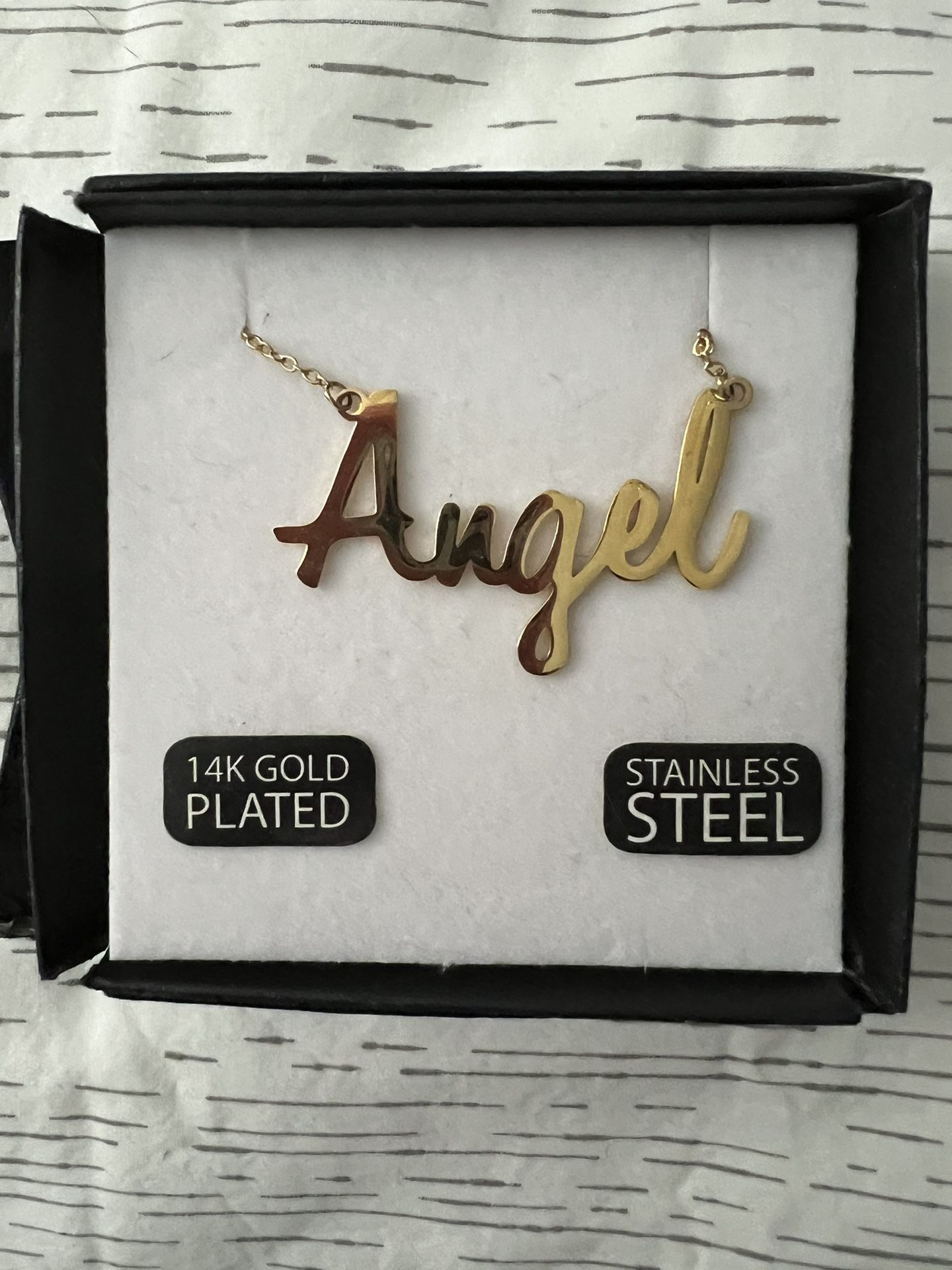 Angel Name Plate Necklace