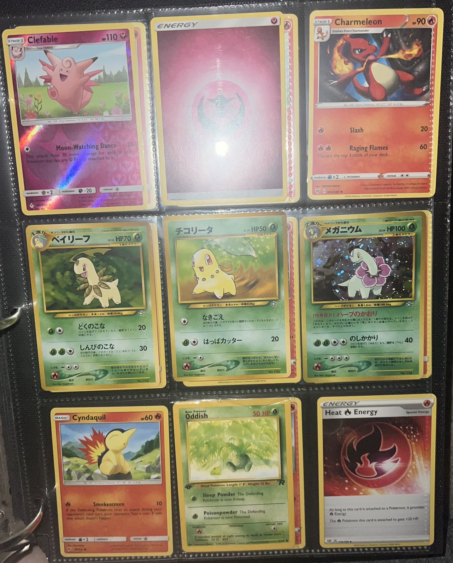 Pokemon Cards- Neo Genesis, Base Set Cards And Holos
