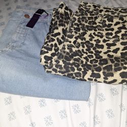 Aron And Amber Wide Leg Jeans  Medium .   Size 12 Capri  Denium