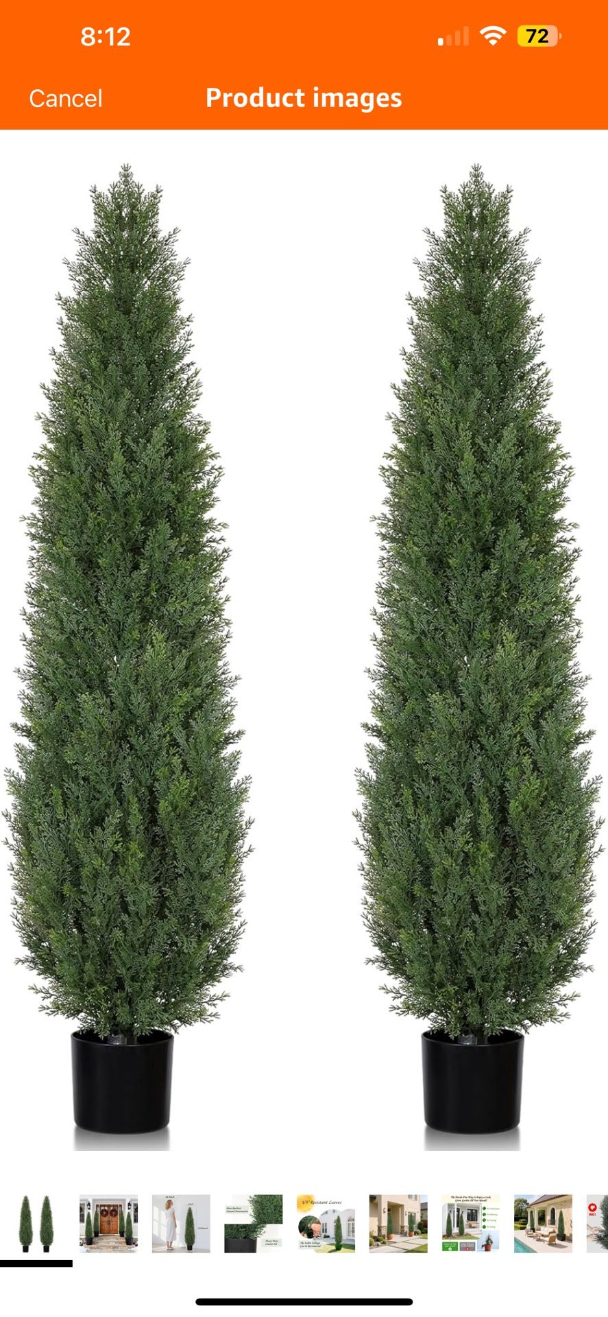 Artificial Cedar Trees