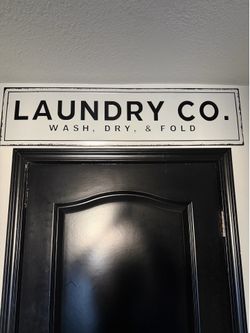 Large Farmhouse Laundry Room Sign – Laundry Co. Wall Decor