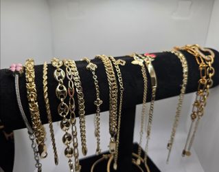 Manillas de oro laminado