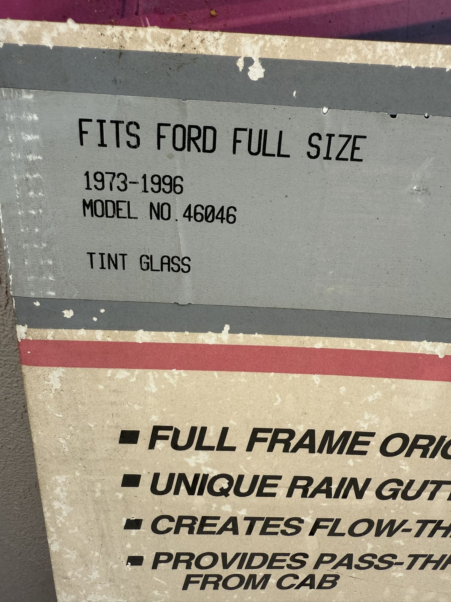 Ford Truck Rear Glass