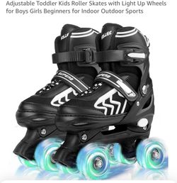 Kids Roller Skates with  Light Up Wheels 