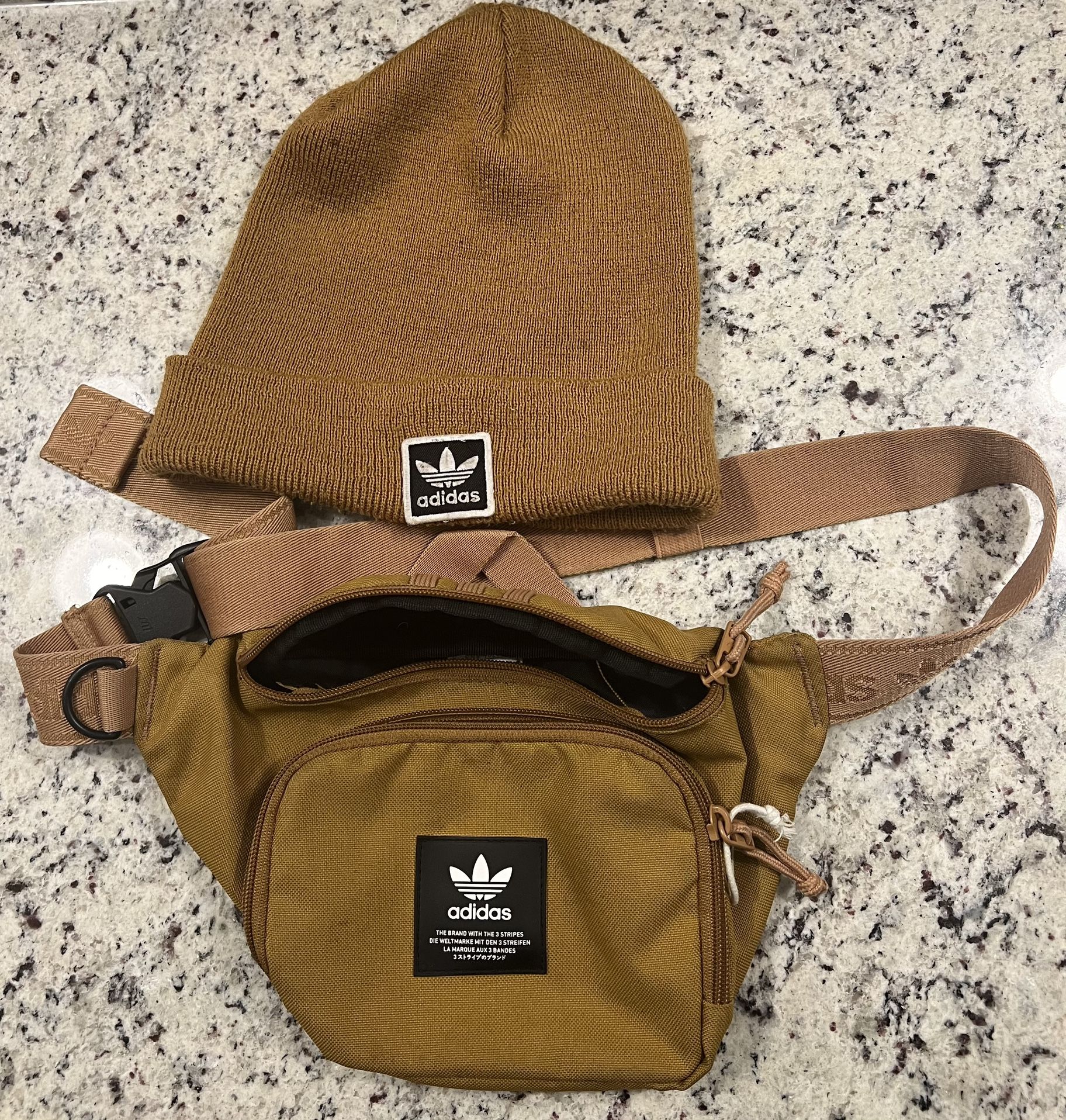 Adidas Waist Pack And Beanie Set