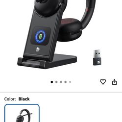 Wireless Headset with Mic, Bluetooth 5.3 Headset with Microphone Noise Cancelling