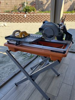 Beautiful RIDGID Saw 7” Wet Tile.