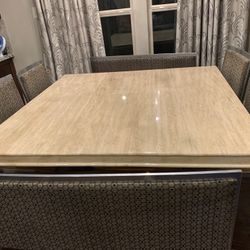 Luxury Stone Dining Table – Heavy Solid – Must Go ASAP