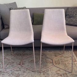 2 West Elm Slope Dining Chairs