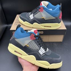 Size 7.5 - Air Jordan 4 Retro Union LA Off Noir 2020
